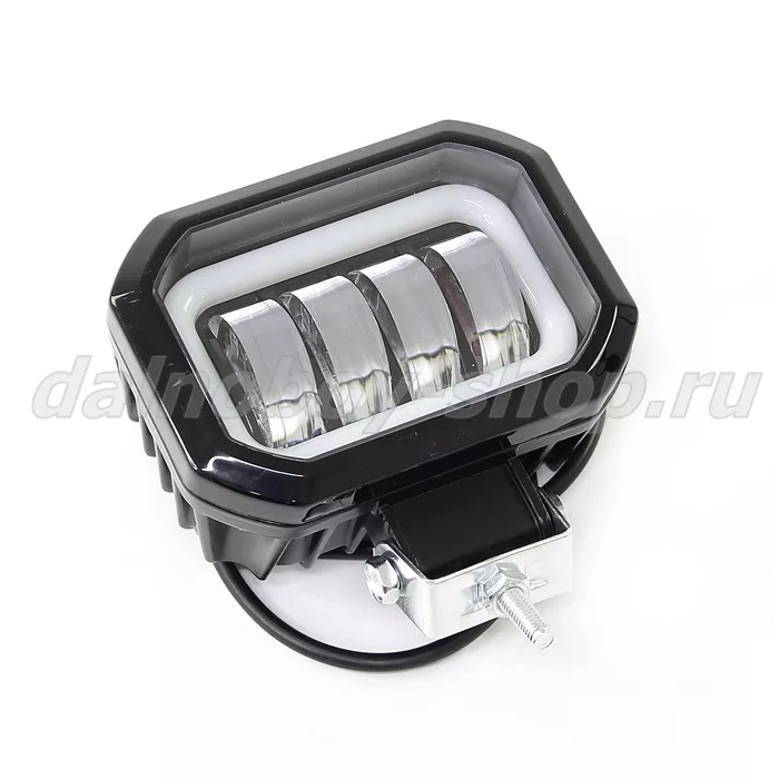 Фара п/т  универ. 20W /4 линзы  2SMD с неон. подсветкой 