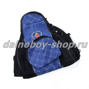 Чехол - сиденье аликанте SCANIA 6серия 2017 (1 выс.1низ.)(с с переговорным устр.) черно-синий