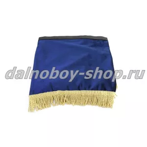 Ламбрекен лоб.+ шторка боковая хамелеон 2.4м  БЕЗ НАДПИСИ синий