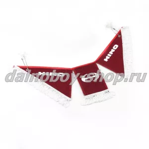 Вымпел из 3-х частей  HINO с бахромой  красный