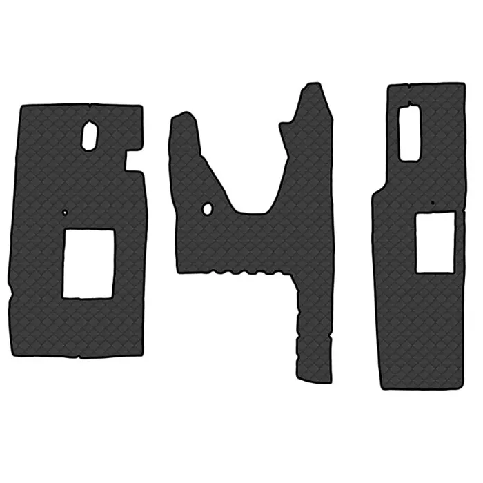 Коврик кож.зам. под ноги MZ EURO ПРОСТОР (механика) от 2021г  /черный