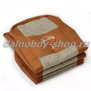 Чехол - сиденье аликанте MB.AXOR, после 2012г. (1 ремень)(2 выс.сид.) коричневый+беж