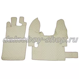 Коврик кож.зам. под ноги Польша DAF XF-105 после 2006г. (механика) бежевый