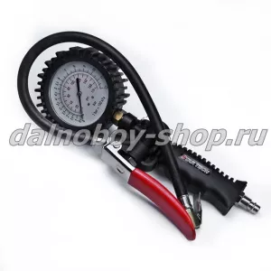 Манометр с пистолетом для подкачки шин / 0-16 бар / Евро / "КОЛИР" TG-18 / AIR INFLATING GUN