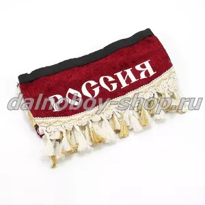 Ламбрекен лоб.+ шторка боковая 1.6м РОССИЯ красный