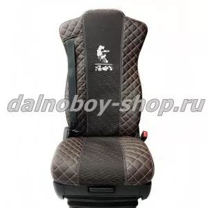 Чехол - сиденье иск.кожа+велюр PREMIUM KMZ K5 / коричневый