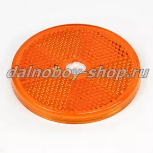 Катафот WAS кругл. d=60mm под болт желтый Польша /500/10