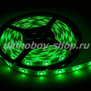 Лента  5м диодная зеленая 24v / PCB-5050-300SMD