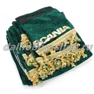 Шторы (2-х сторонние) SCANIA 4 - сер. зеленые