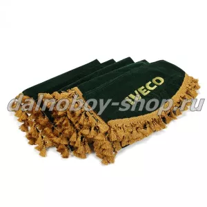 Шторы (ФЛОК) IVECO зеленые / (Спальник1,5м)