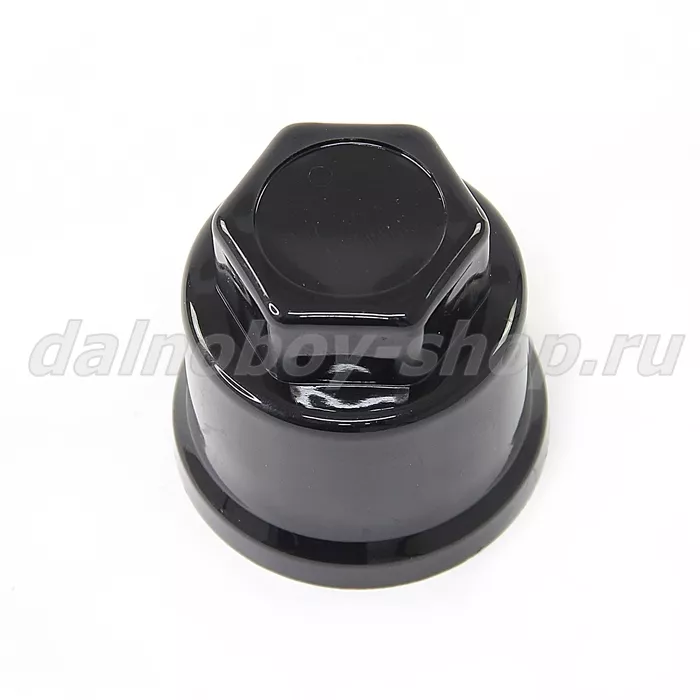 Колпачок гайки 32 пластик удлинен. черный (ЛОГО) утолщенный / (20шт. уп)