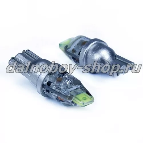Лампочка габаритная без/цок "COB" КОРОТКАЯ (9889) белая 12-24v W (10)