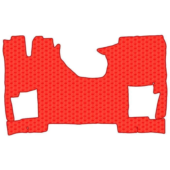 Коврик кож.зам. под ноги SITRAK C7H 480 MAX (автомат) от 2022г /красный