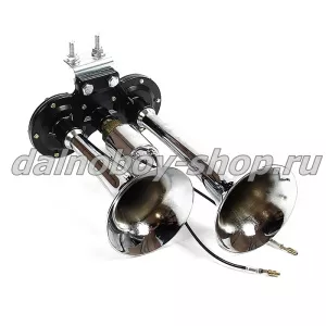 Сигнал 2-х рожк. 24v ХРОМ 200 мм  ( Y-101M )
