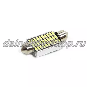 Лампочка салонная "CANBUS" 30SMD 39мм( 11001) белая 12-24v (по 10 шт)