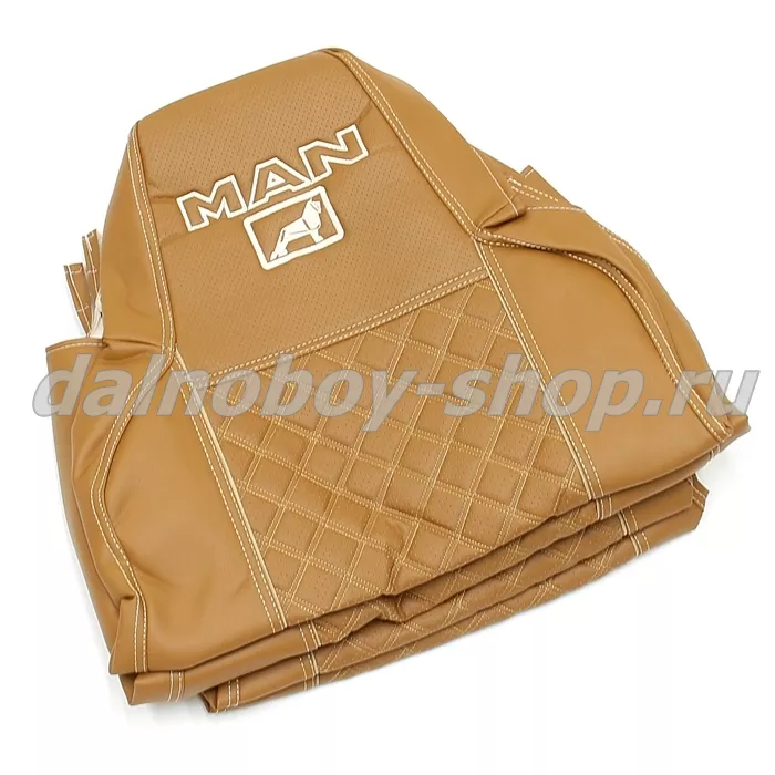 Чехол - сиденье / иск.кожа /PREMIUM / MAN TGX от 2021 (1рем) фокс+фокс