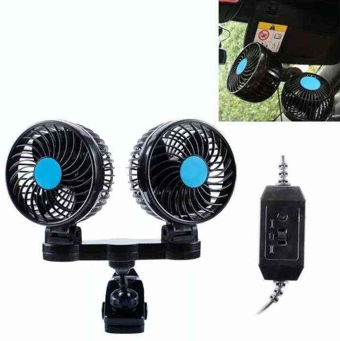 Вентилятор HX-T606 4" / 6Вт / 24 v / прищепка / ( двойной )