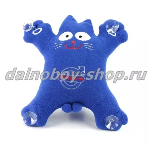 Кот - Саймон с логотипом VOLVO синий