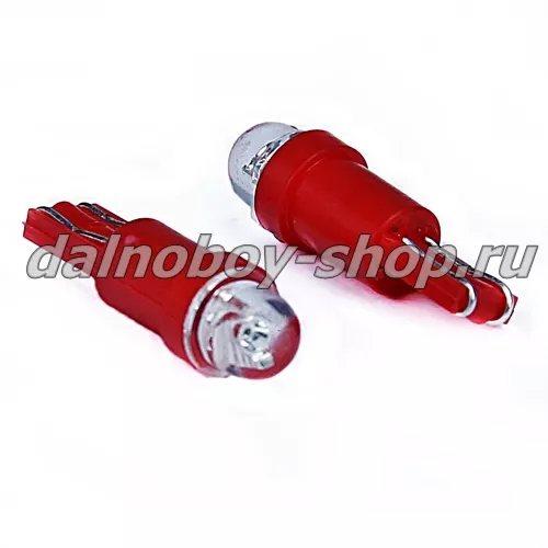 Лампочка приборная "СЕМЕЧКА" диод. красная 24v  (по 25шт)