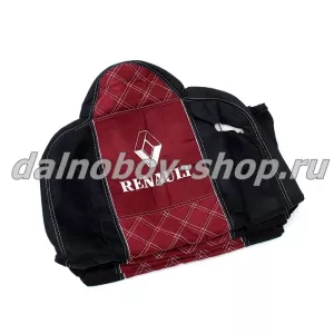 Чехол - сиденье аликанте RENAULT SERIA T/K/С от 2013г 2 выс. сид.  черно-красный