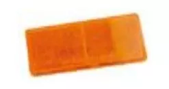 Катафот прямоугольн. 95*45мм с отв. желтый/ Турция