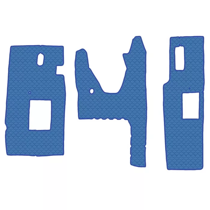 Коврик кож.зам. под ноги MZ EURO ПРОСТОР (механика) от 2021г  /синий