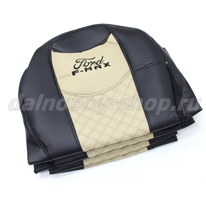 Чехол - сиденье / иск.кожа /PREMIUM / FORD F-MAX черн+беж