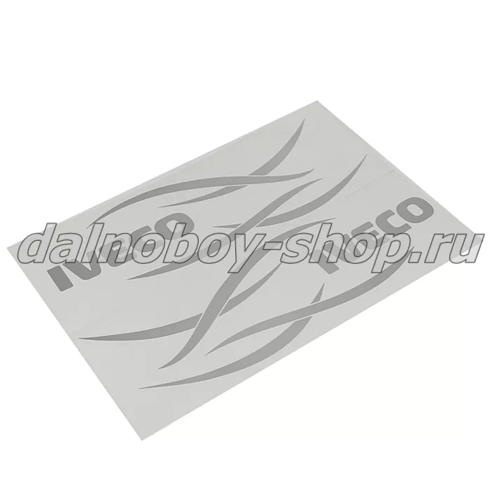 Наклейка  46*40 "IVECO" ( комплект 2шт.) цвет серебро