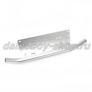 Рамка под номерной знак С ДУГОЙ / белая / аллюминий