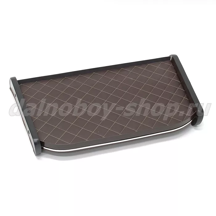 Стол GZLL Бизнес низкая / кожзам / коричневый