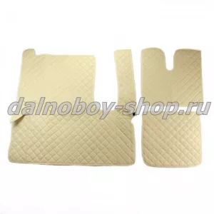 Коврик кож.зам. под ноги Польша MAN TGX (1 выдв.ящик) (механика) бежевый