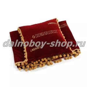 Покрывало+подушка RENAULT красные