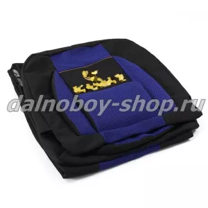 Чехол - сиденье анатомия  KMZ (2 выс.1 низк.)  гобелен+рогожка черно-синий