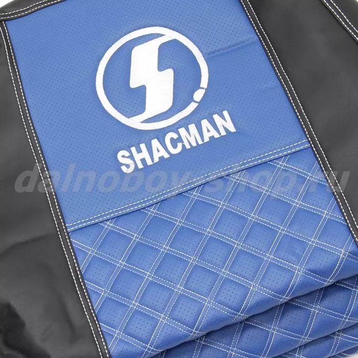 Чехол - сиденье / иск.кожа /PREMIUM / SHACMAN (SH01) / черн+син