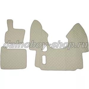 Коврик кож.зам. под ноги Польша DAF XF-95 (автомат) бежевый