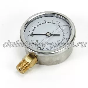 Манометр без пистолета ГЛИЦЕРИНОВЫЙ / 0-16 бар / КОЛИР