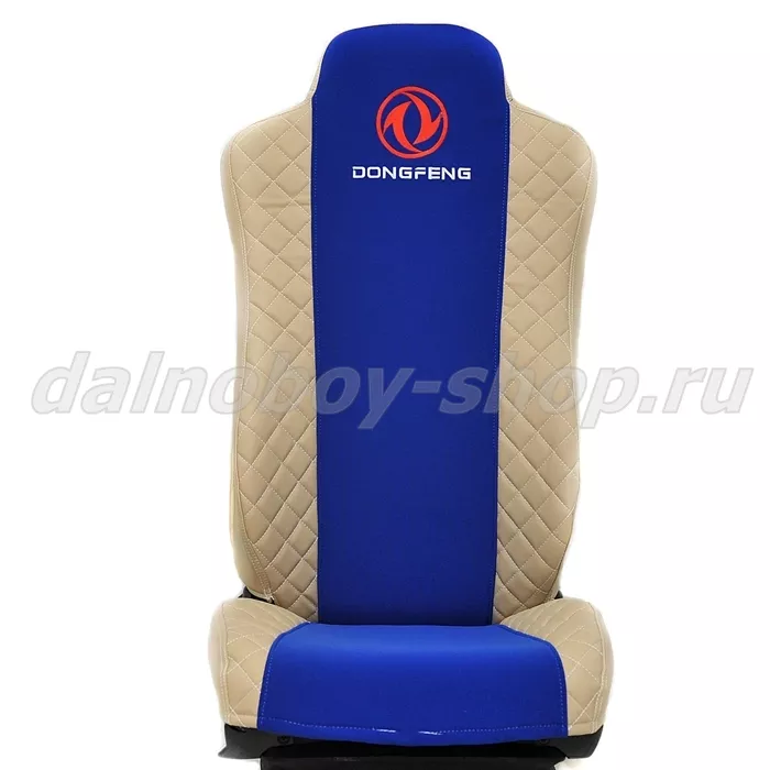 Чехол - сиденье иск.кожа+велюр PREMIUM DONGFENG / беж-синий