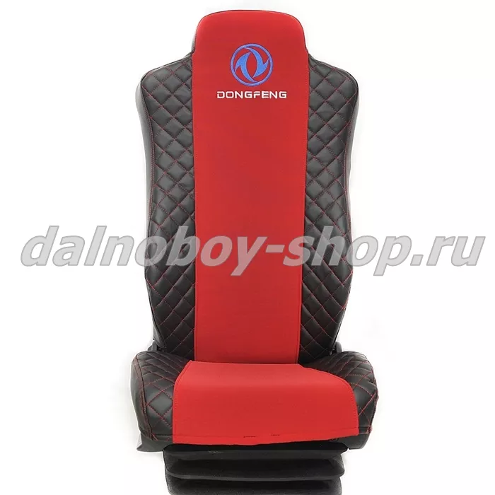 Чехол - сиденье иск.кожа+велюр PREMIUM DONGFENG / черно-красный
