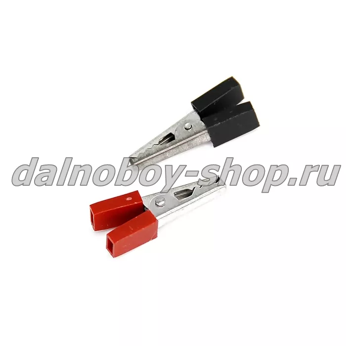 Крокодилы / Клип L= 52 mm (КРАСНЫЙ/ЧЕРНЫЙ)