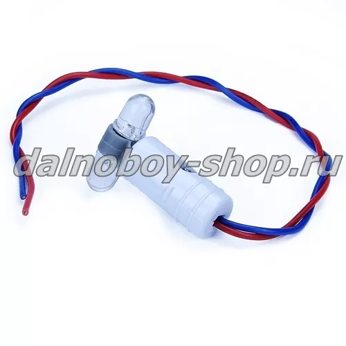 Лампочка габаритная "РОГАТАЯ" (2837) бело-белая + провод 24 v (10)