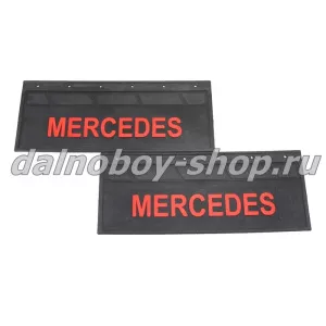Брызговики задние резина (тисненные) 660*270 MERCEDES красная надпись