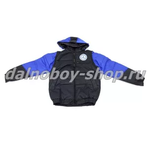 Куртка мужская утепленная с капюшон. (комбинир.) / MERCEDES / 48-50 / сине-черная