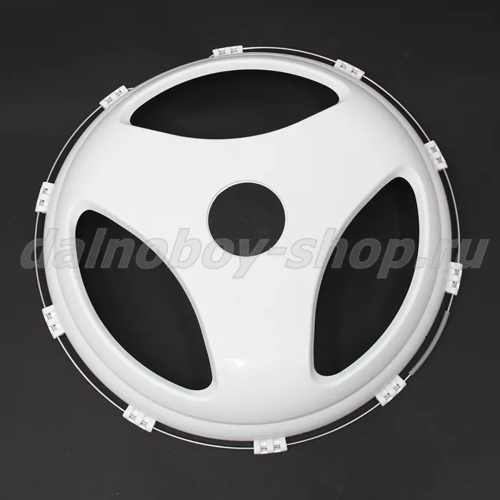 Колпак колеса 22.5 передний ПЛАСТИК " ЛУЧИ"  белый