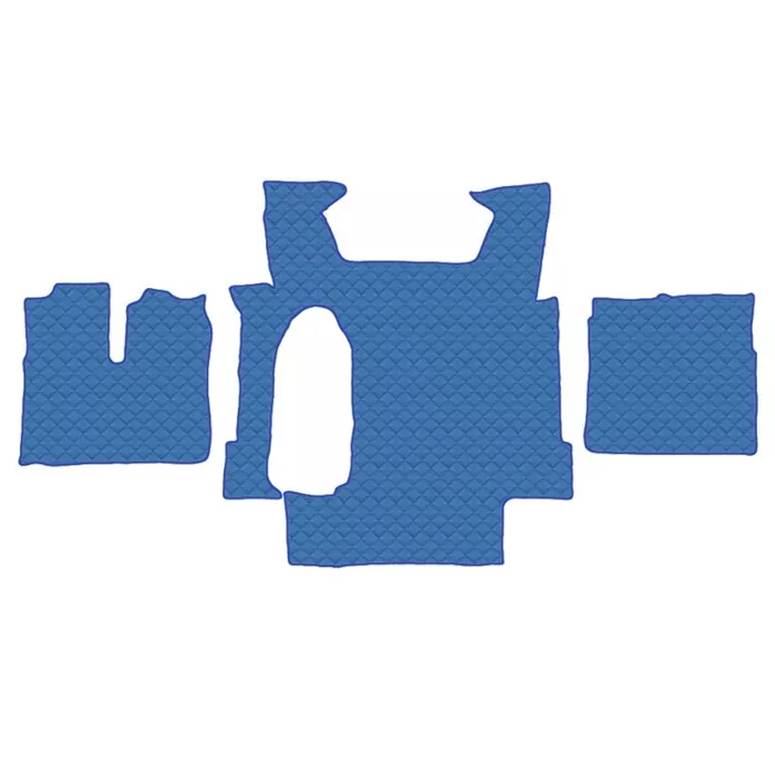 Коврик кож.зам. под ноги HOWO G7 / SITRAK C7H (механика, без холодильника) от 2022г /синий