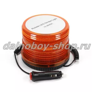 Маяк импульсный LED 10-30v 72LED желтый d-145mm, h-120mm (магнит)