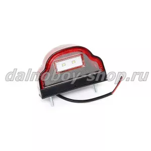 Подсветка номера LED РОССИЯ ПН6-02 / 12-24LED волна красная /аналог ТРАСС/20