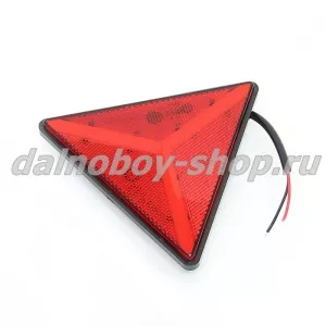 Катафот треугольный красный ФП-500LED НЕОН NEW 12-30v /уп 2 шт