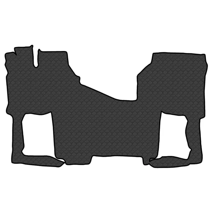 Коврик кож.зам. под ноги FAW J7 EAGLE (автомат, без кулисы, холодильник) от 2023г /черный