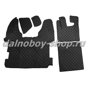 Коврик кож.зам. под ноги Польша DAF XF-105/106 (2012-2013г.) переходной (автомат) черный