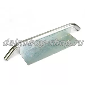 Рамка под номерной знак С ДУГОЙ / белая / гальваника